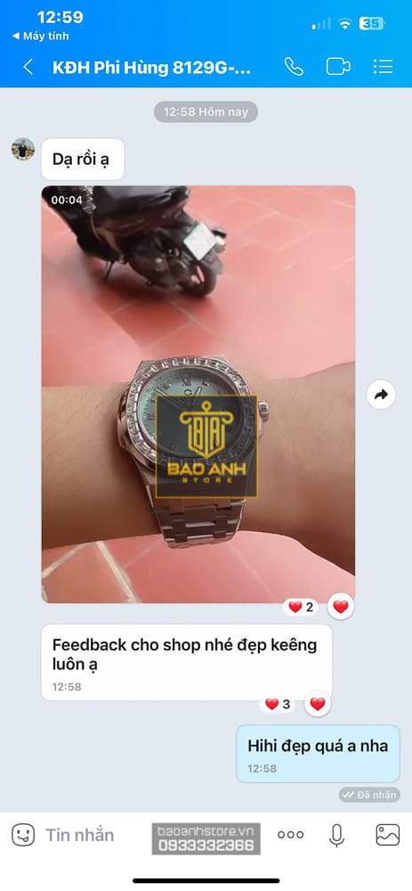 Review Zalo Đồng Hồ