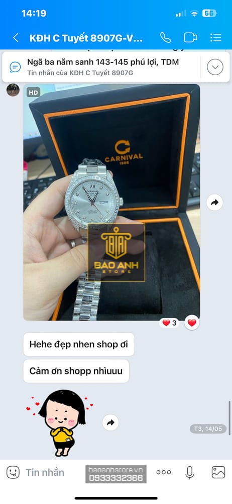 Review Zalo Đồng Hồ