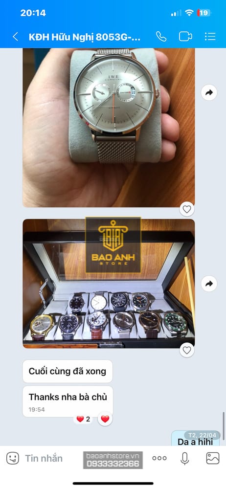 Review Zalo Đồng Hồ